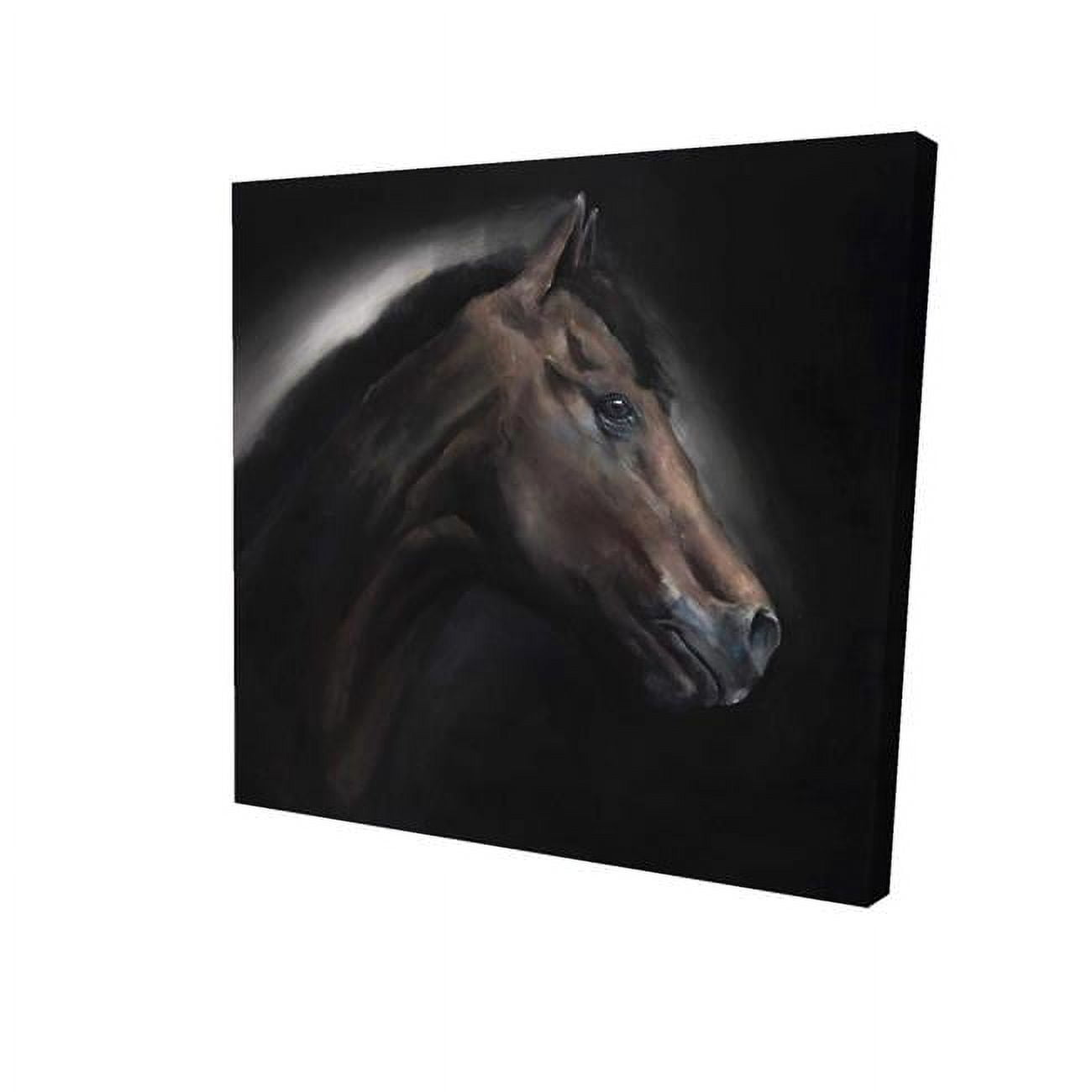 8 x 8 in. Loneliness Horse-Print on Canvas