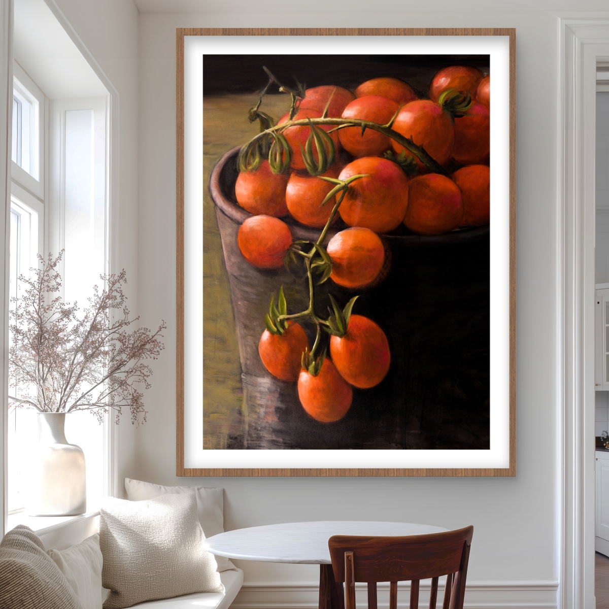 C1FM3648E4I5UK 36 x 48 in. Bucket of Cherry Tomatoes - Contemporary Still Life Print