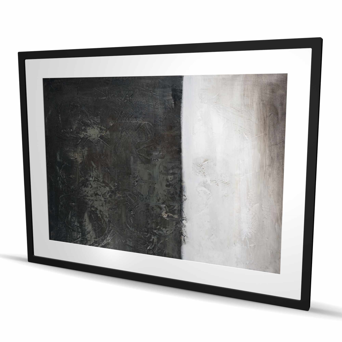 C1FM3648GX8NAW 36 x 48 in. Abstract Shape - Framed Matted Print for Home Decor Ideas