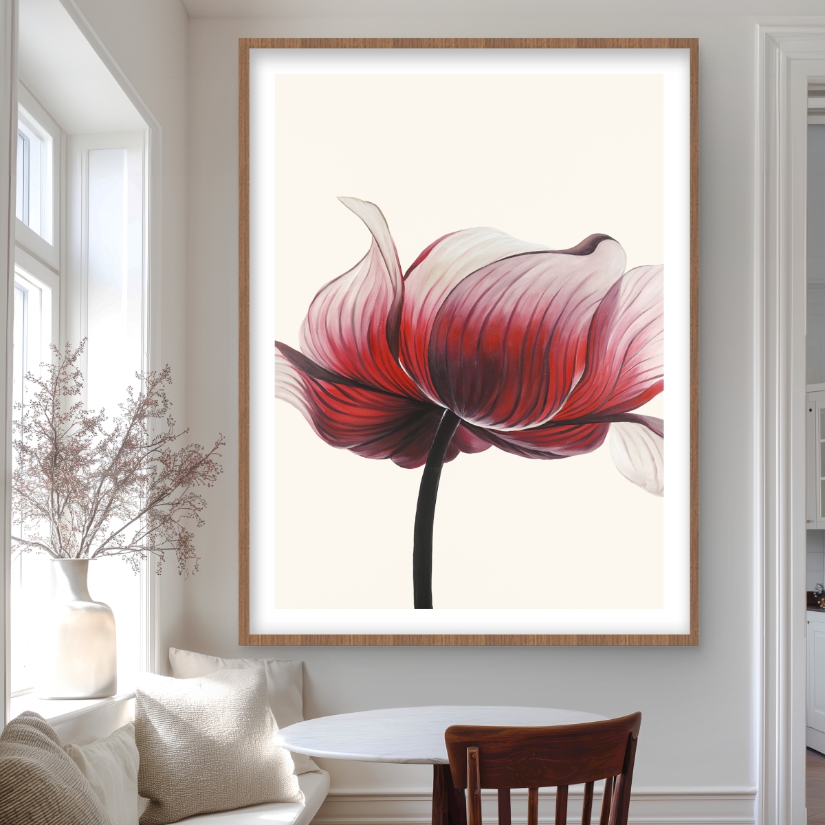 C1FM3648APIAXP 36 x 48 in. Anemone Flower - Exotic Office Framed Matted Print Decor