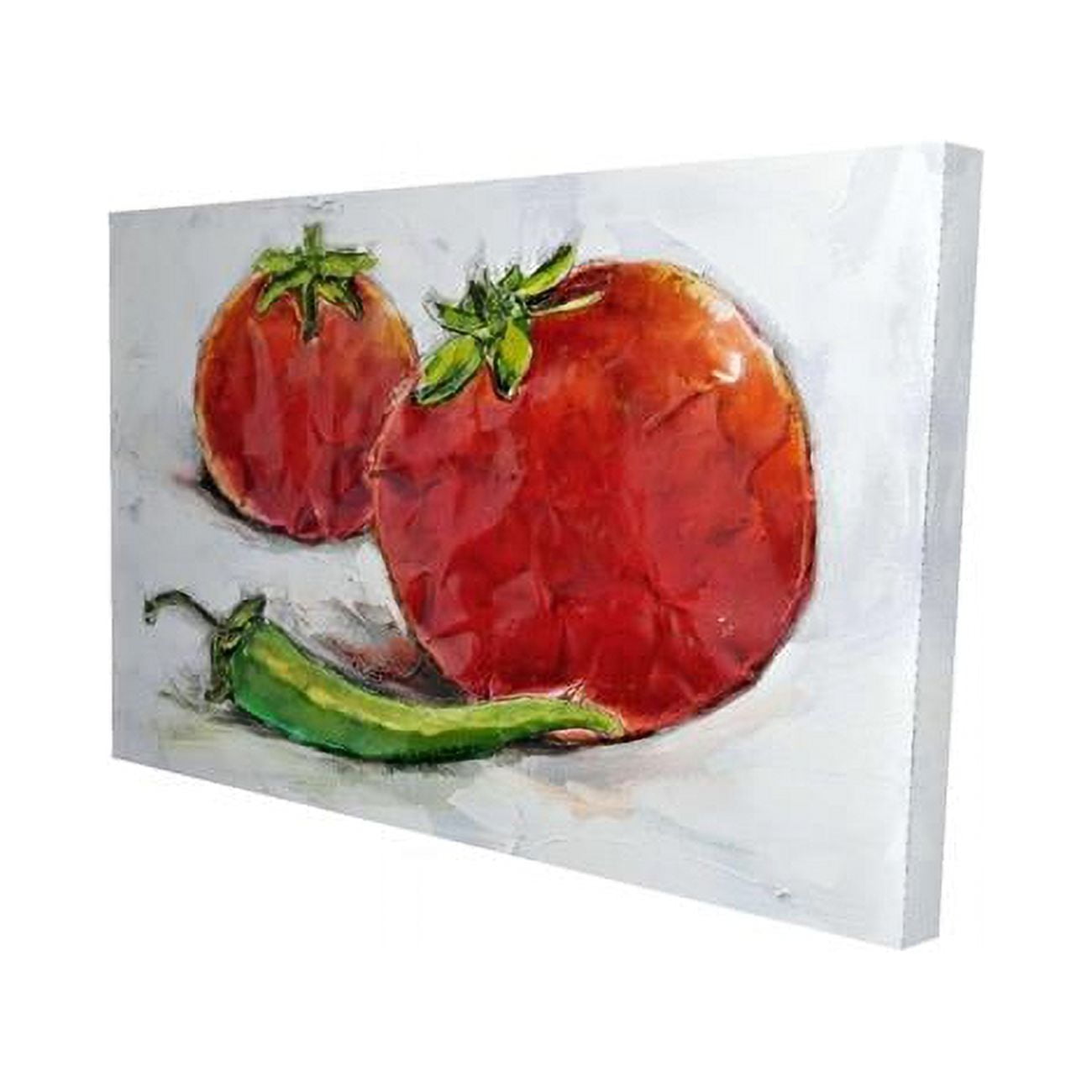 20 x 30 in. Tomatoes with Jalape O-Print on Canvas