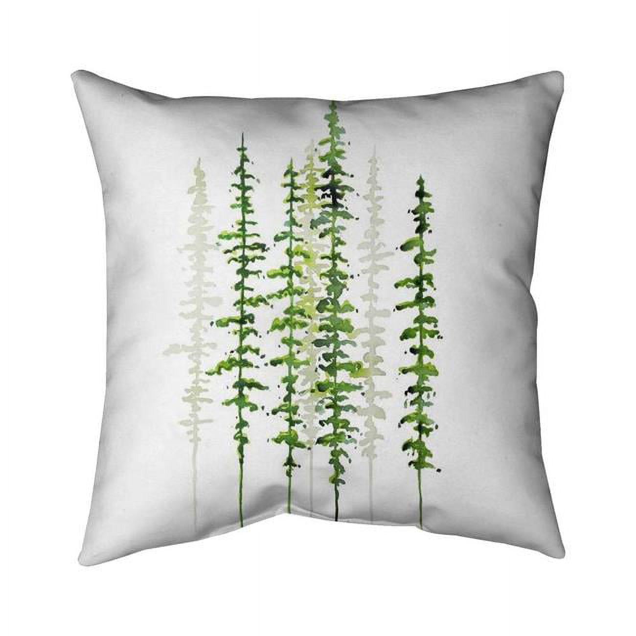 26 x 26 in. Minimalist Trees-Double Sided Print Indoor Pillow