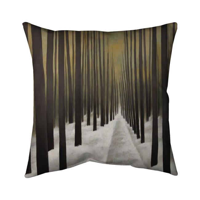 26 x 26 in. Hiking in the Forest-Double Sided Print Indoor Pillow