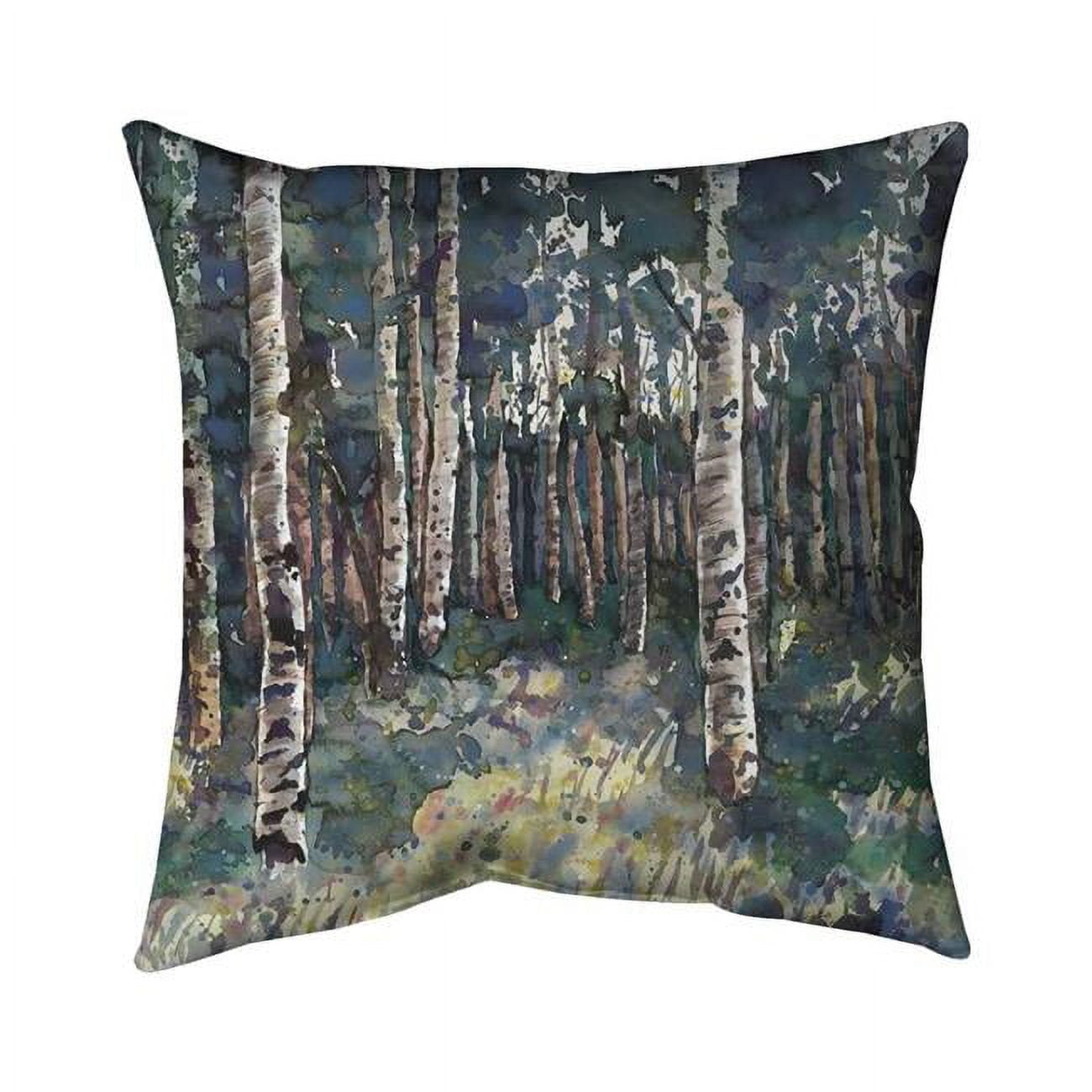 26 x 26 in. Birches-Double Sided Print Indoor Pillow