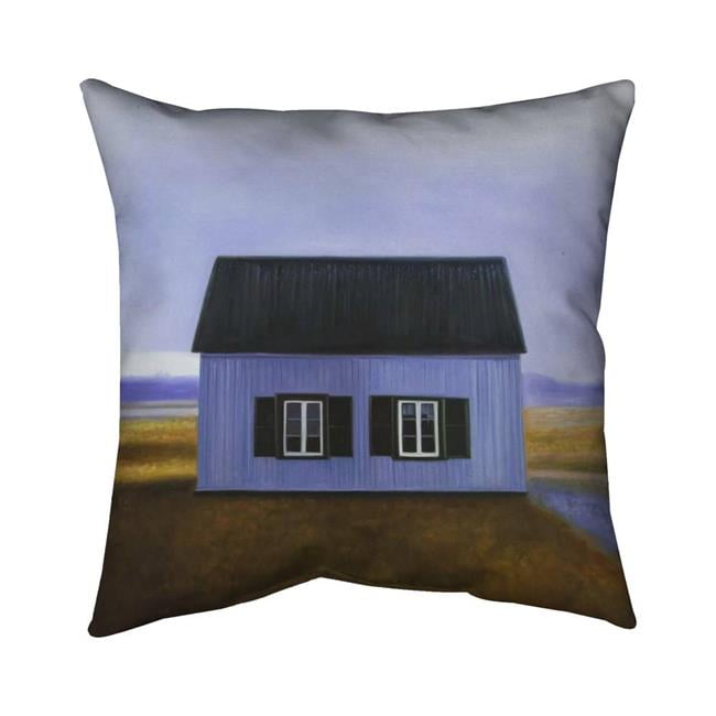 26 x 26 in. Blue Barn-Double Sided Print Indoor Pillow