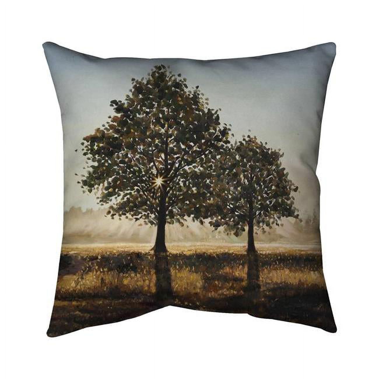26 x 26 in. Trees in the Countryside-Double Sided Print Indoor Pillow