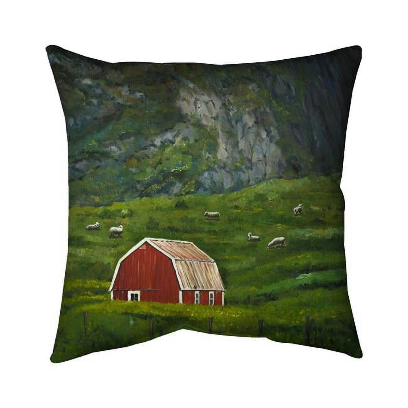 5541-2626-LA183 26 x 26 in. Life in the Countryside-Double Sided Print Indoor Pillow