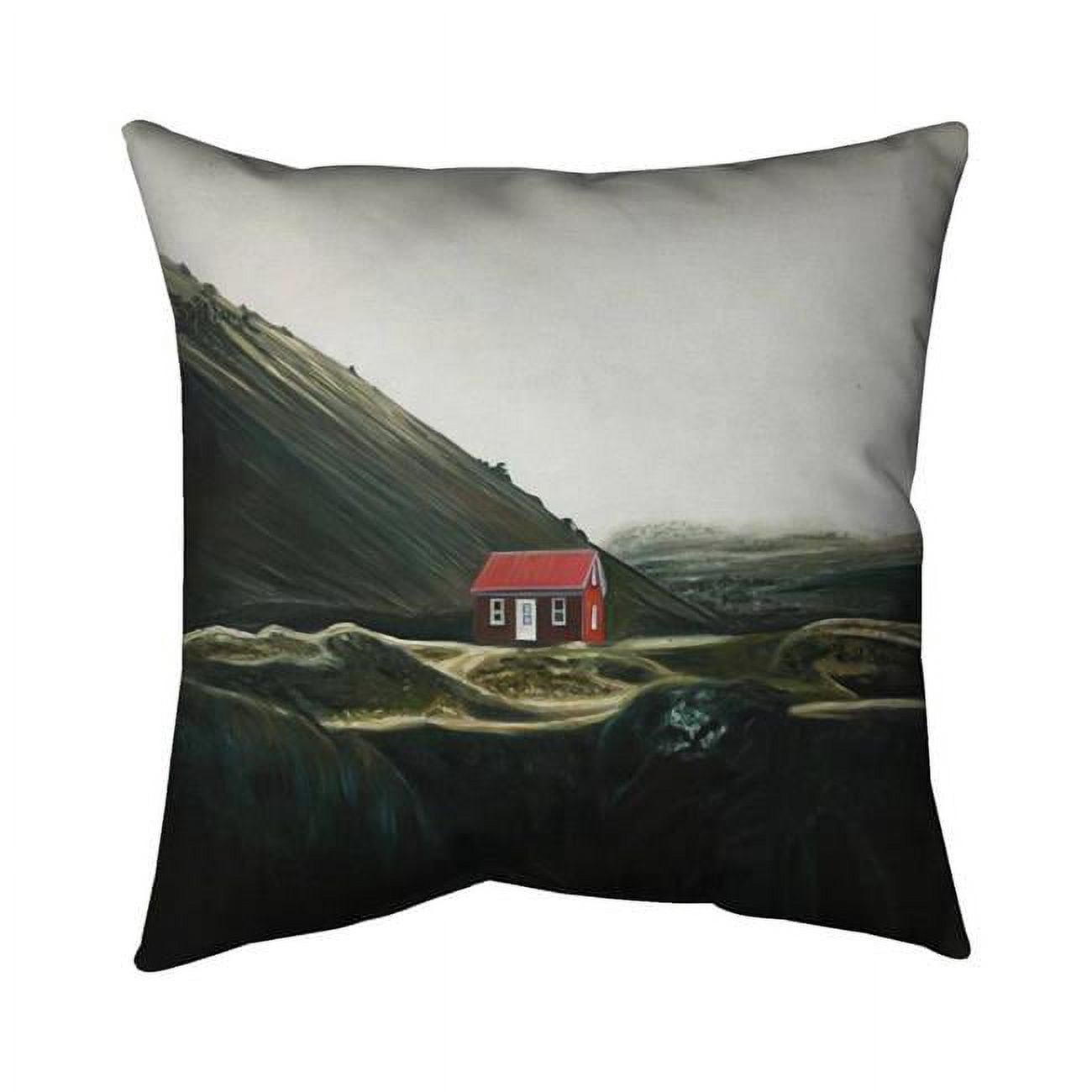 26 x 26 in. Isolated Shack-Double Sided Print Indoor Pillow