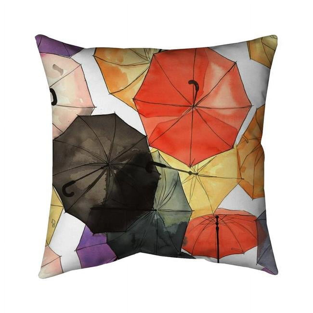 26 x 26 in. Suspended Umbrellas-Double Sided Print Indoor Pillow