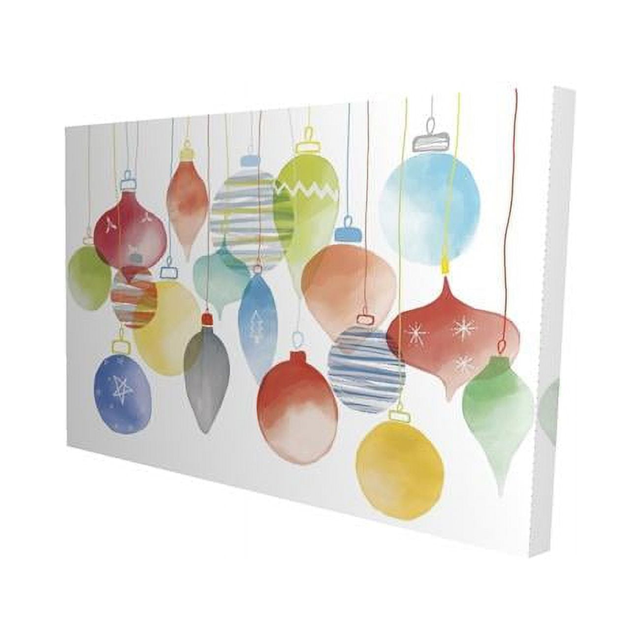 20 x 30 in. Christmas Balls-Print on Canvas