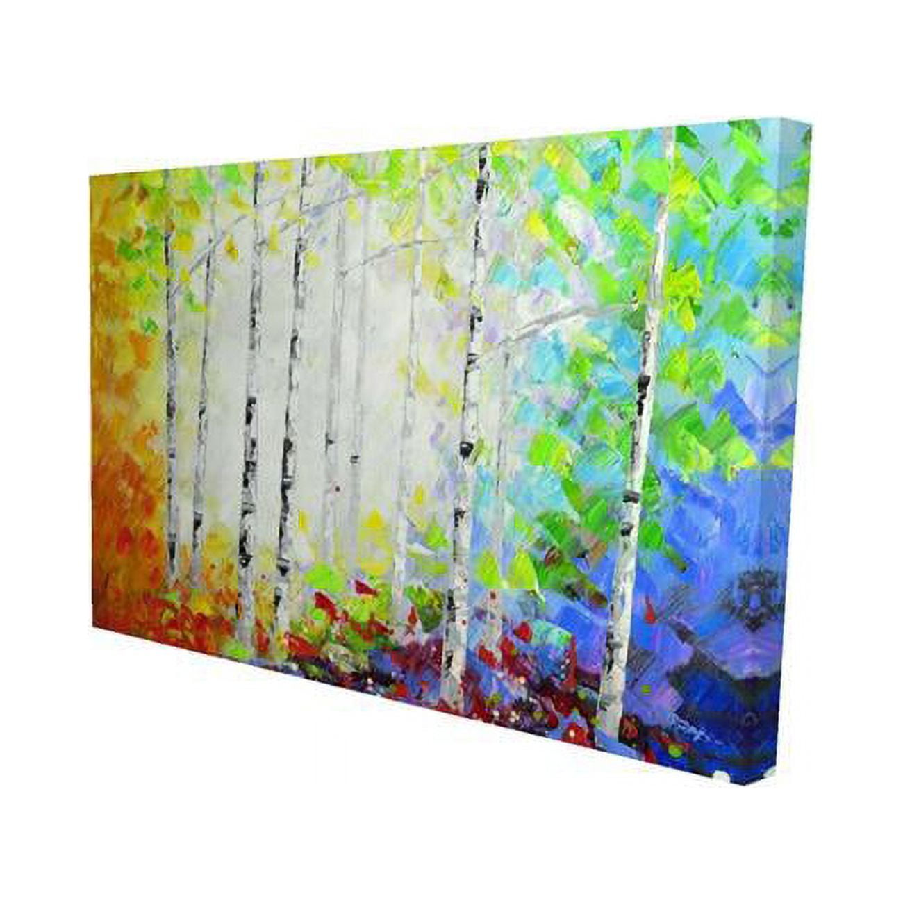 20 x 30 in. Colorful Forest-Print on Canvas