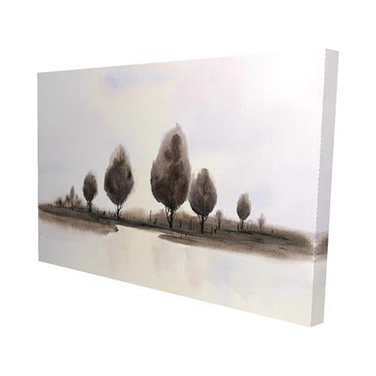 20 x 30 in. Abstract Landscape of Trees-Print on Canvas