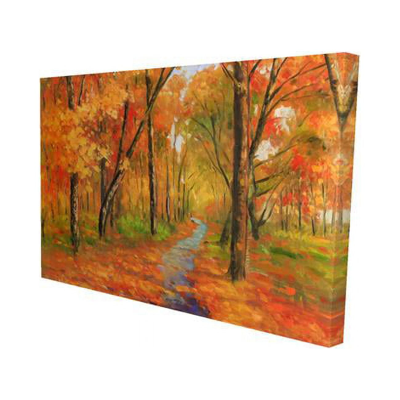 20 x 30 in. Autumn Trail in the Forest-Print on Canvas