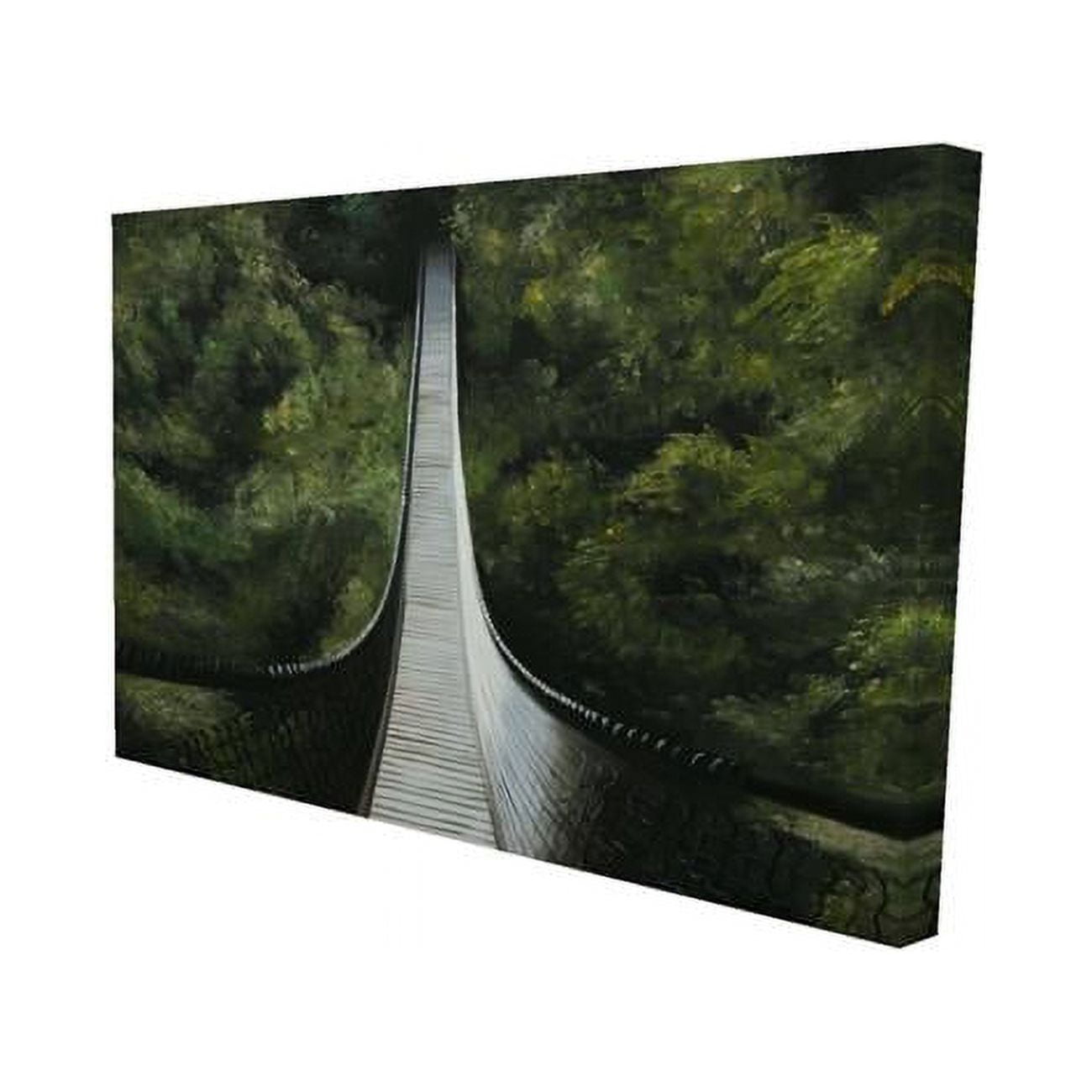 20 x 30 in. Suspended Bridge in the Forest-Print on Canvas