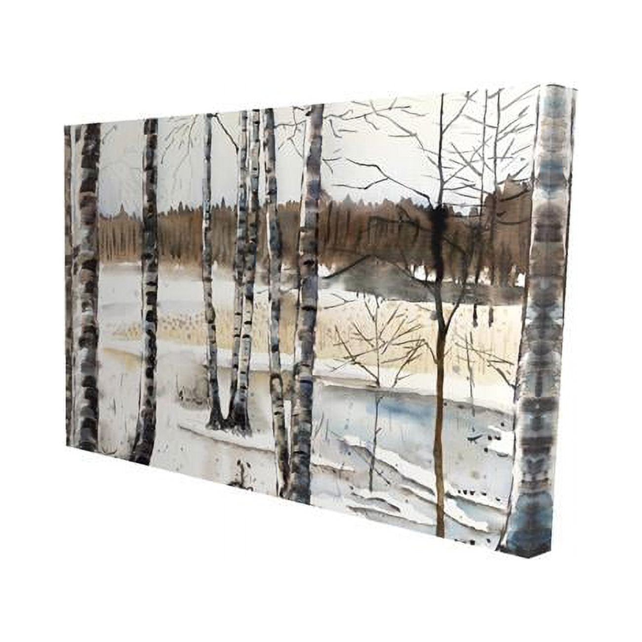20 x 30 in. Winter Swamp-Print on Canvas