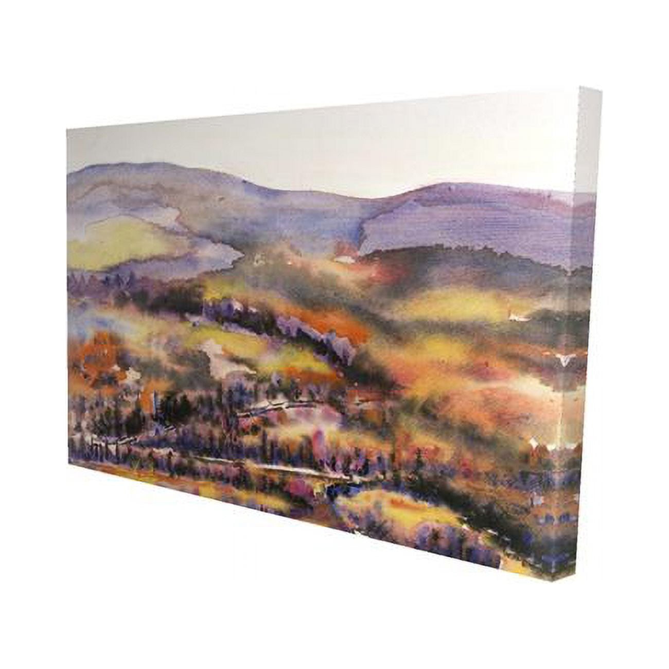 20 x 30 in. Beautiful Hills-Print on Canvas