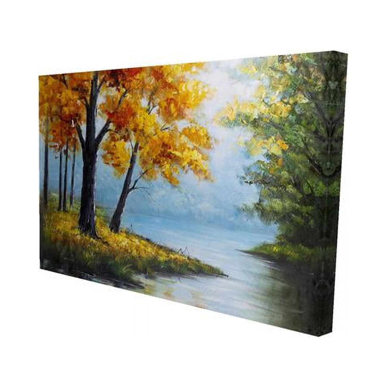 20 x 30 in. Trees by The Lake-Print on Canvas