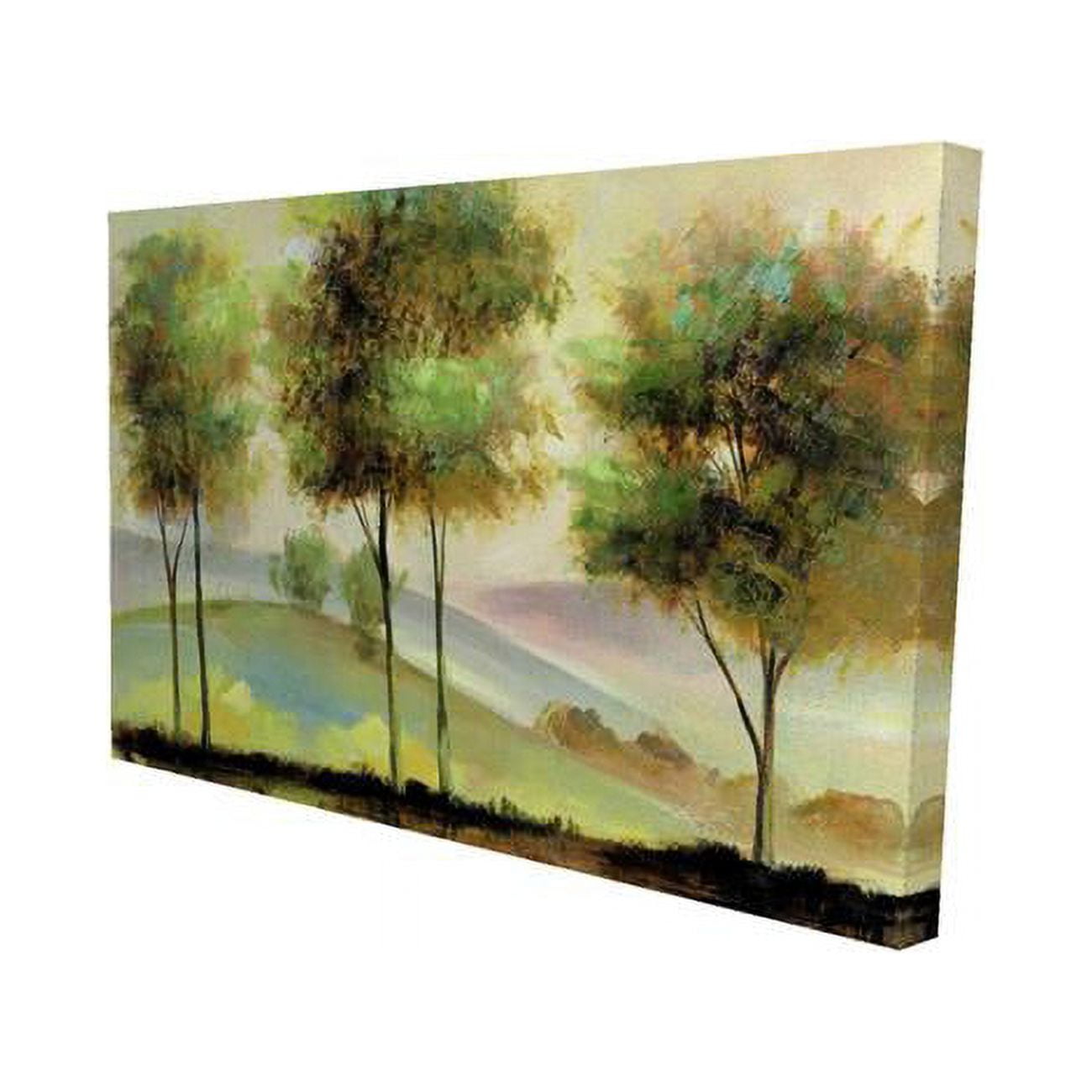 20 x 30 in. Trees Near The Lake-Print on Canvas