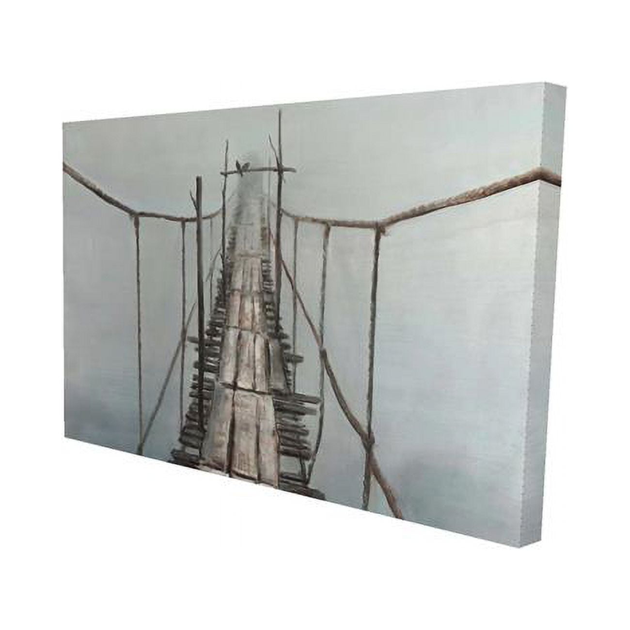 20 x 30 in. Old Abandoned Bridge-Print on Canvas
