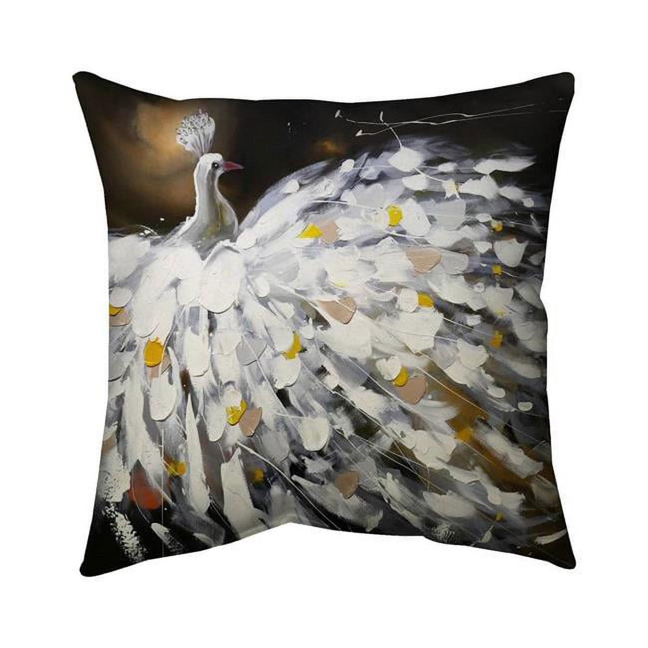 16 x 16 in. Abstract Peacock-Double Sided Print Indoor Pillow Cover
