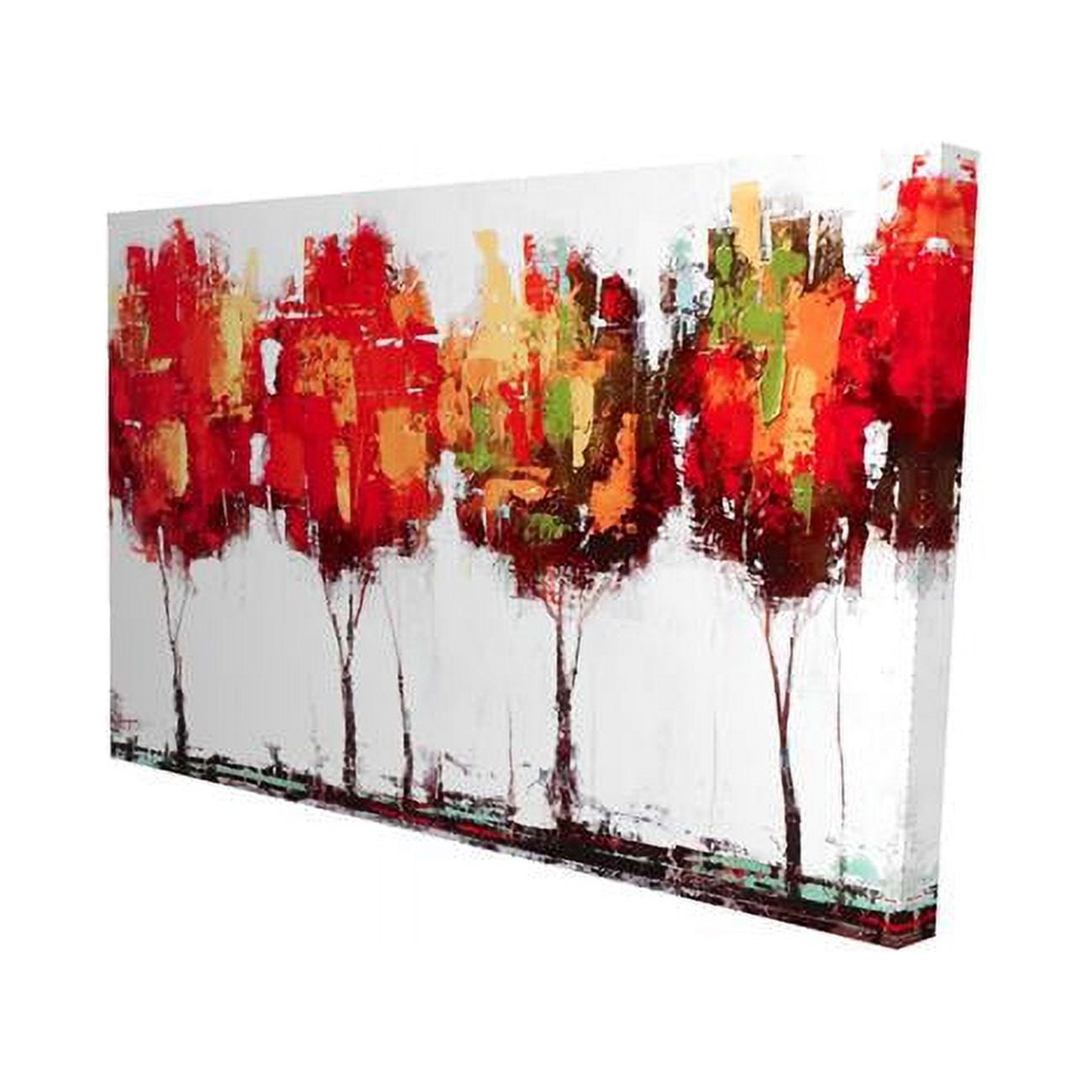 20 x 30 in. Abstract Industrial Style Trees-Print on Canvas