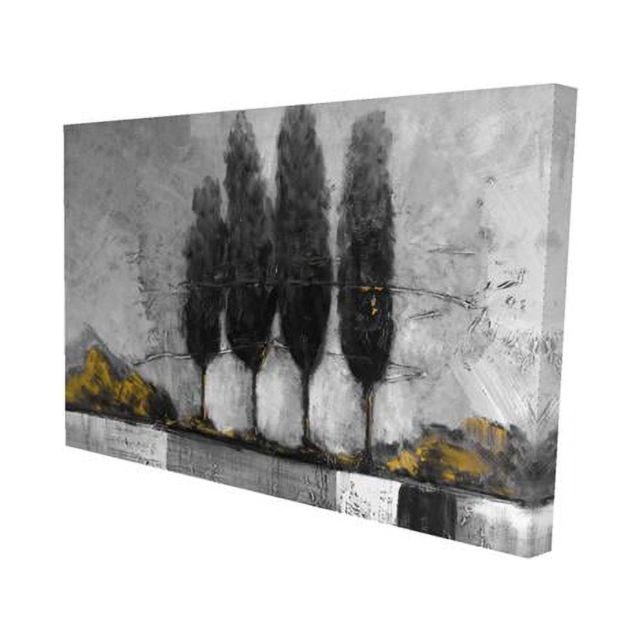 20 x 30 in. Industrial Lanscape with Trees-Print on Canvas