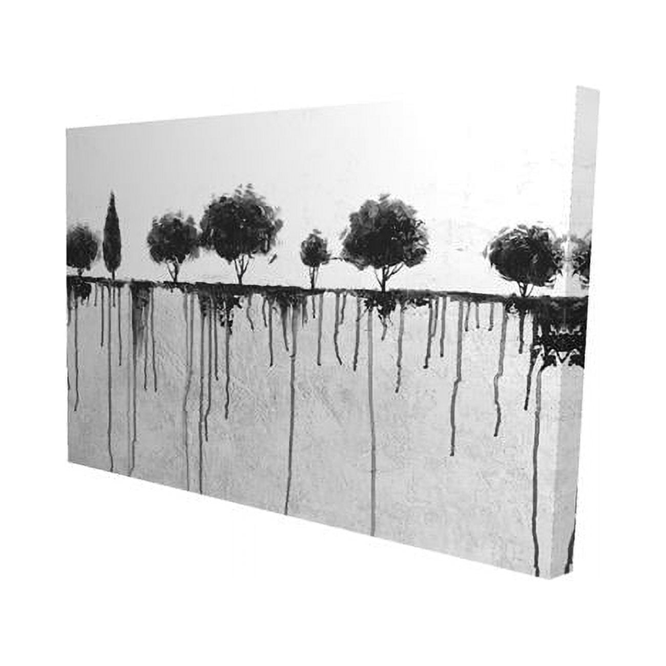 20 x 30 in. Ink Bleeding Trees-Print on Canvas