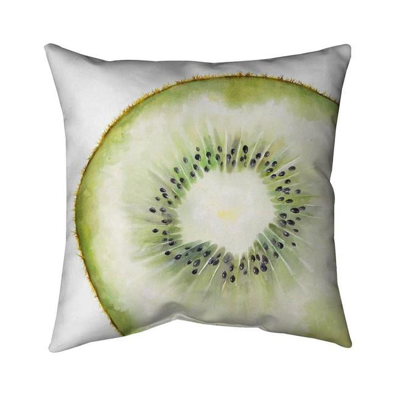 26 x 26 in. Kiwi Slice-Double Sided Print Indoor Pillow