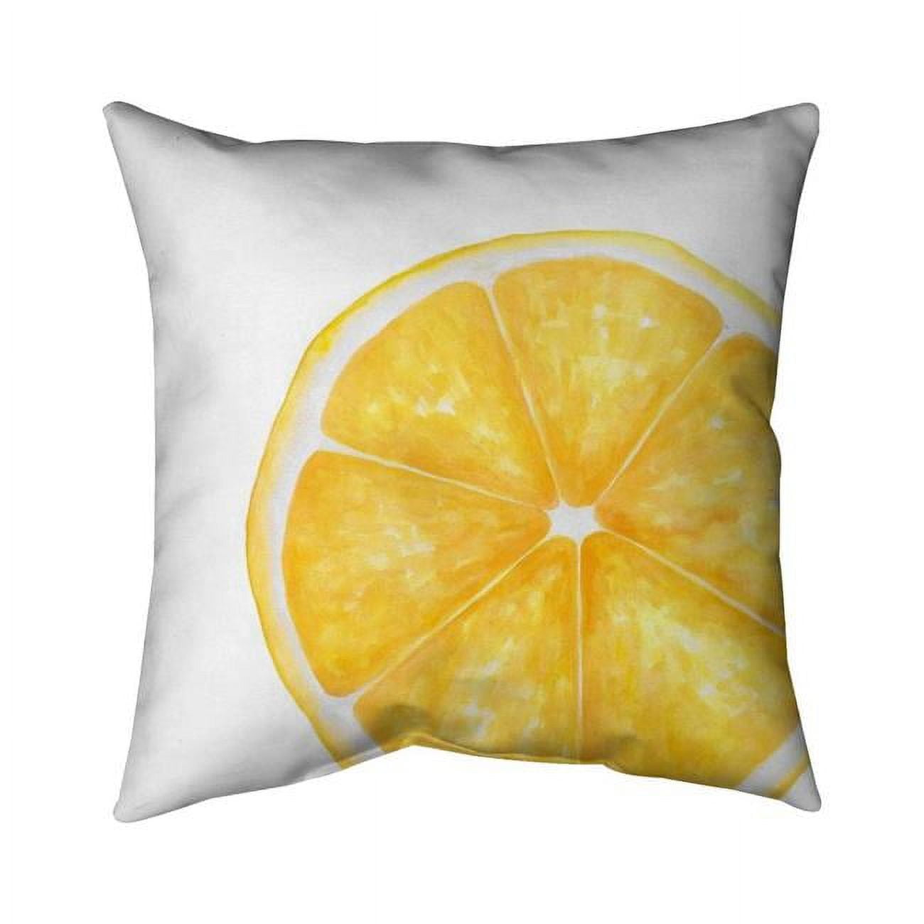 26 x 26 in. Lemon Slice-Double Sided Print Indoor Pillow