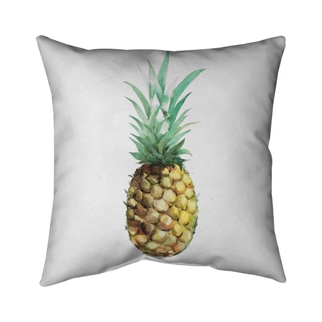 26 x 26 in. Watercolor Pineapple-Double Sided Print Indoor Pillow