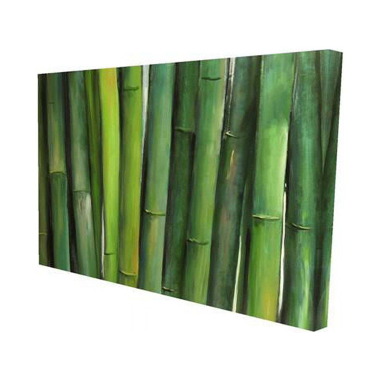 20 x 30 in. Green Bamboo-Print on Canvas