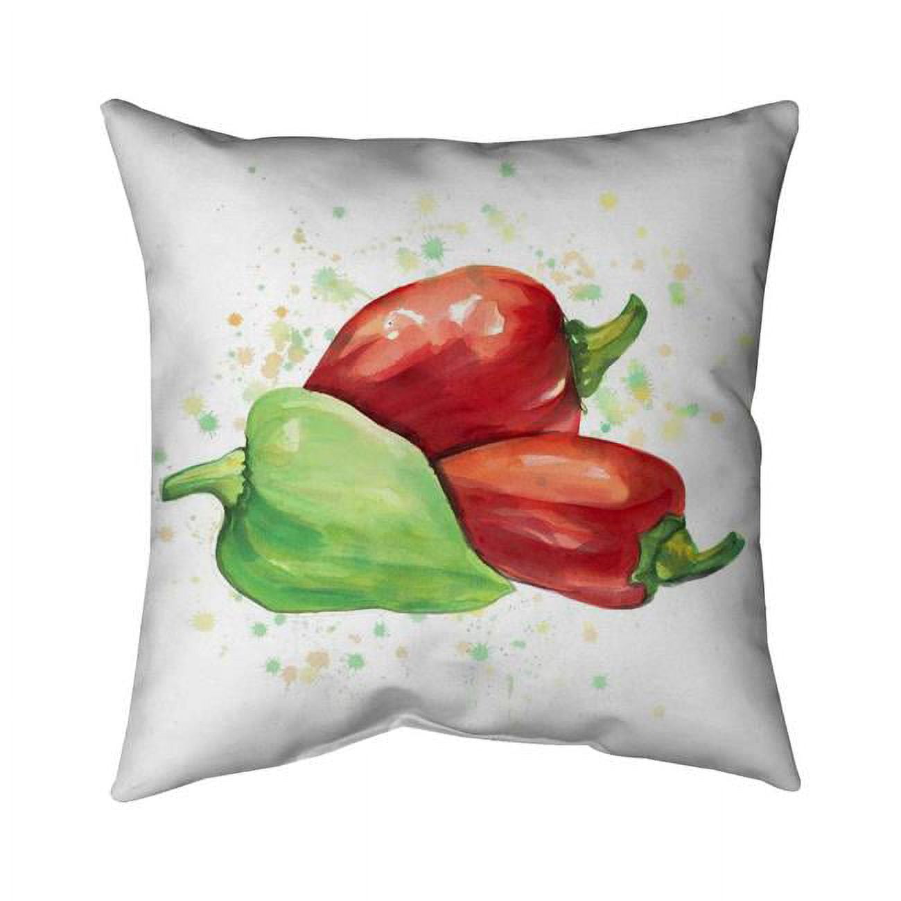 26 x 26 in. Bell Peppers-Double Sided Print Indoor Pillow