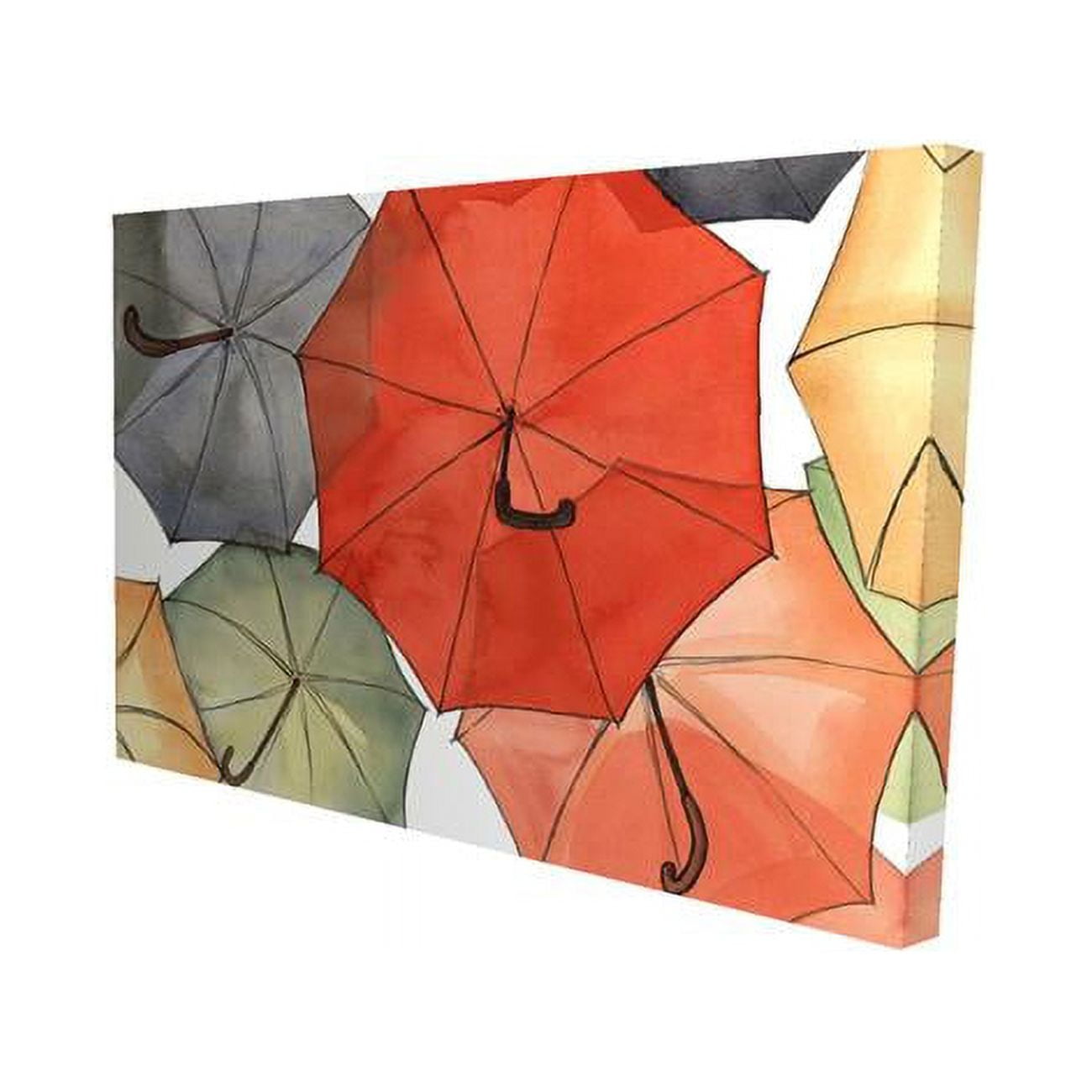 20 x 30 in. The Umbrellas of Petit Champlain-Print on Canvas
