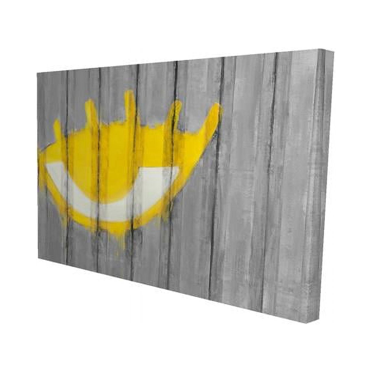20 x 30 in. Yellow Eye Graffiti on A Container-Print on Canvas