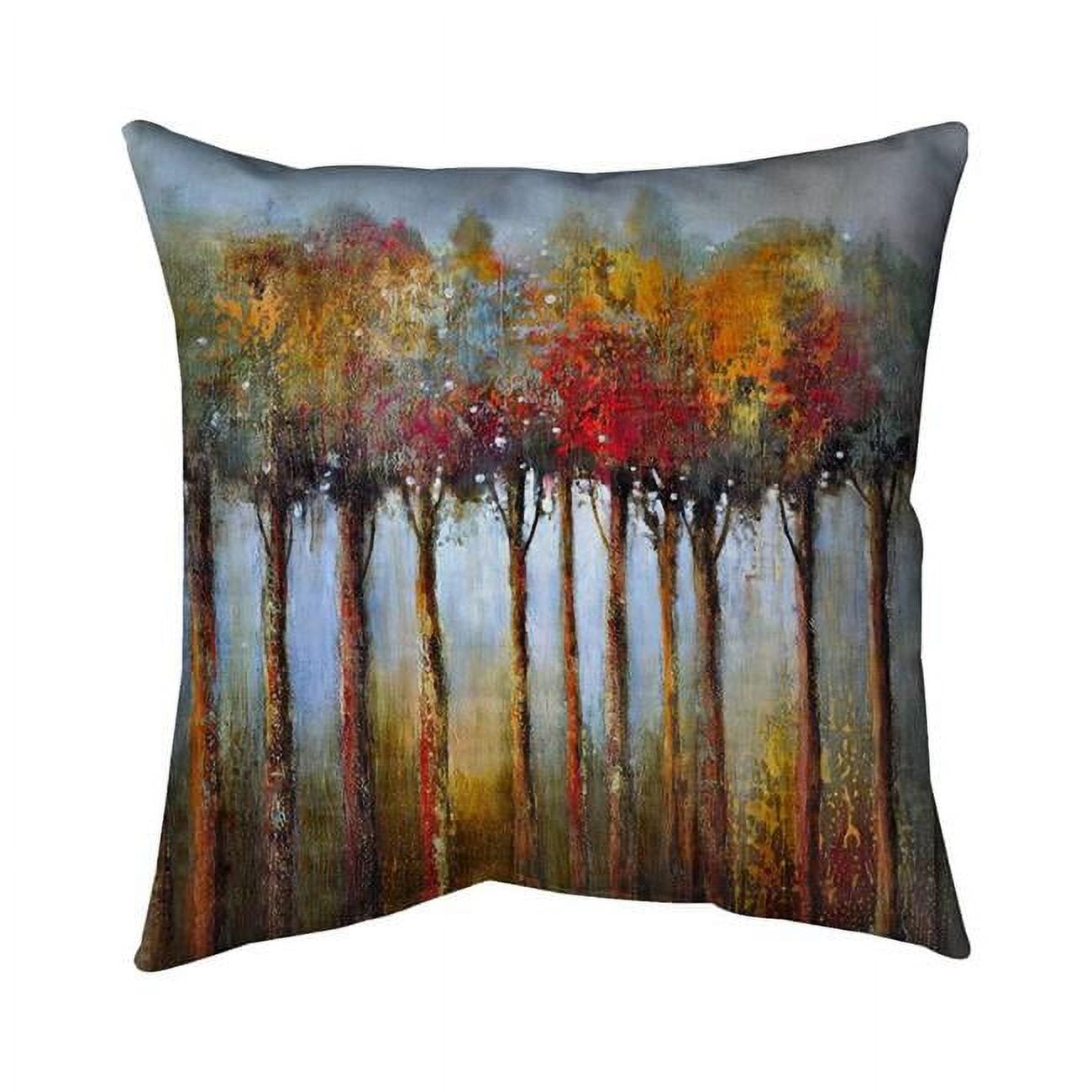 26 x 26 in. Colorful Leaves Trees-Double Sided Print Indoor Pillow