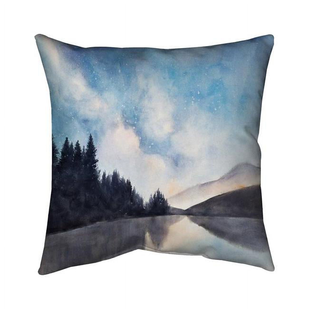 26 x 26 in. Lakeview by Night-Double Sided Print Indoor Pillow