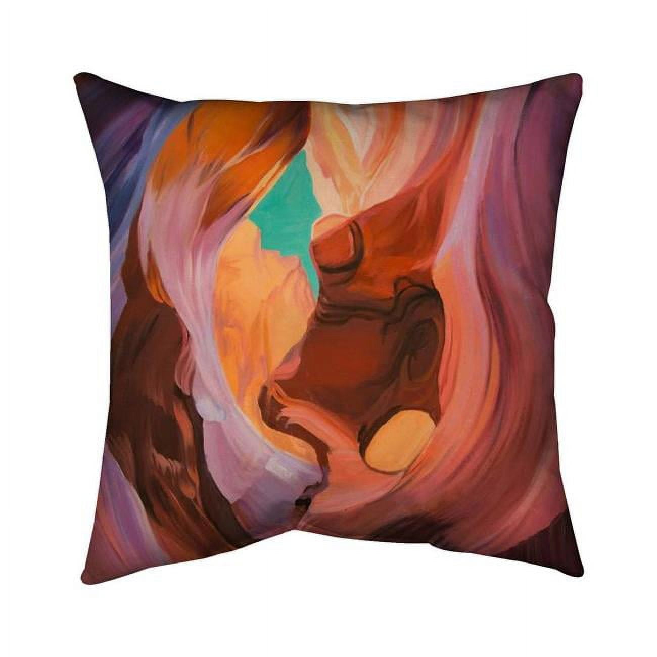 26 x 26 in. Inside View of Antelope Canyon-Double Sided Print Indoor Pillow