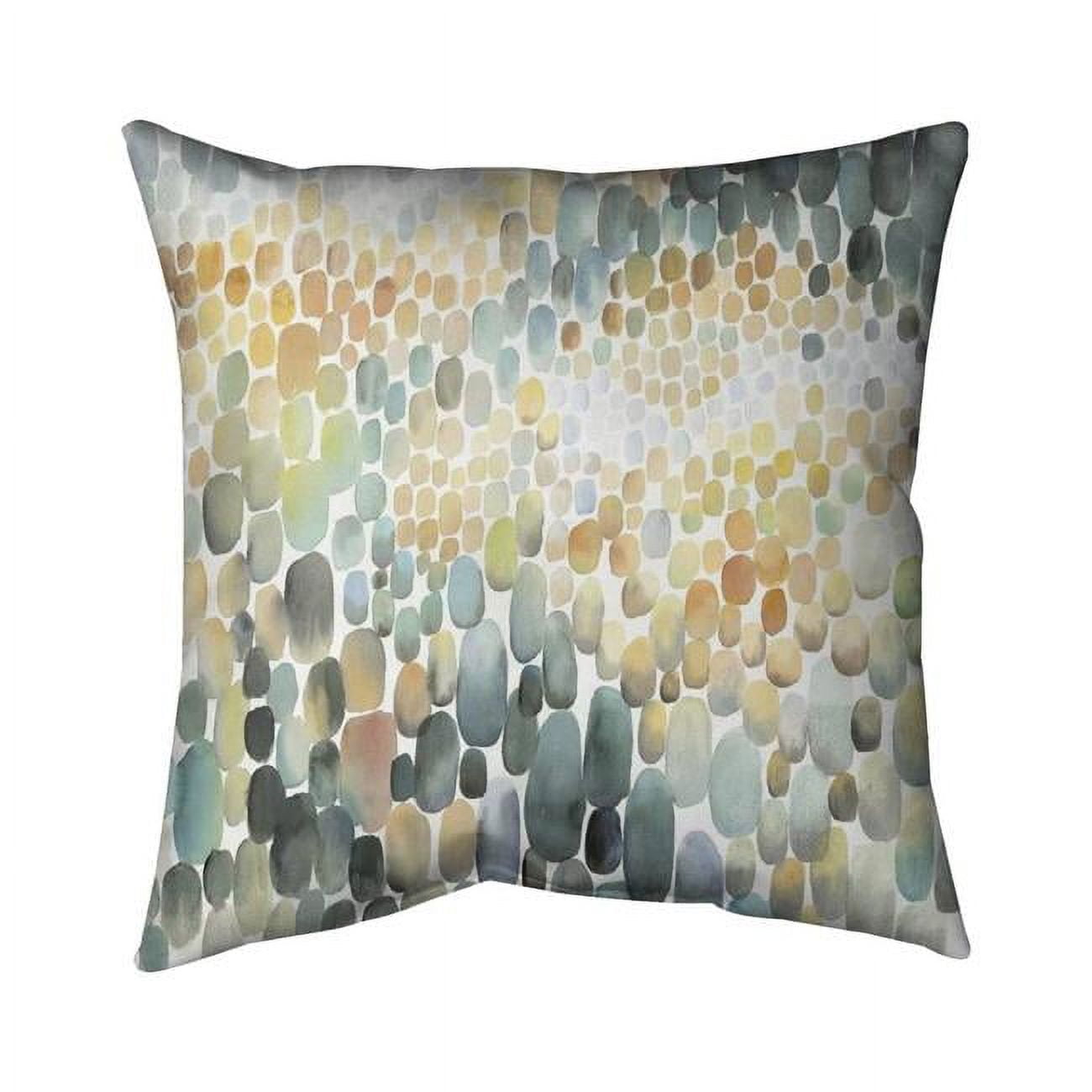 Picture of Begin Home Decor 5542-1616-AB91 16 x 16 in. Cluster of Circles-Double Sided Print Outdoor Pillow Cover
