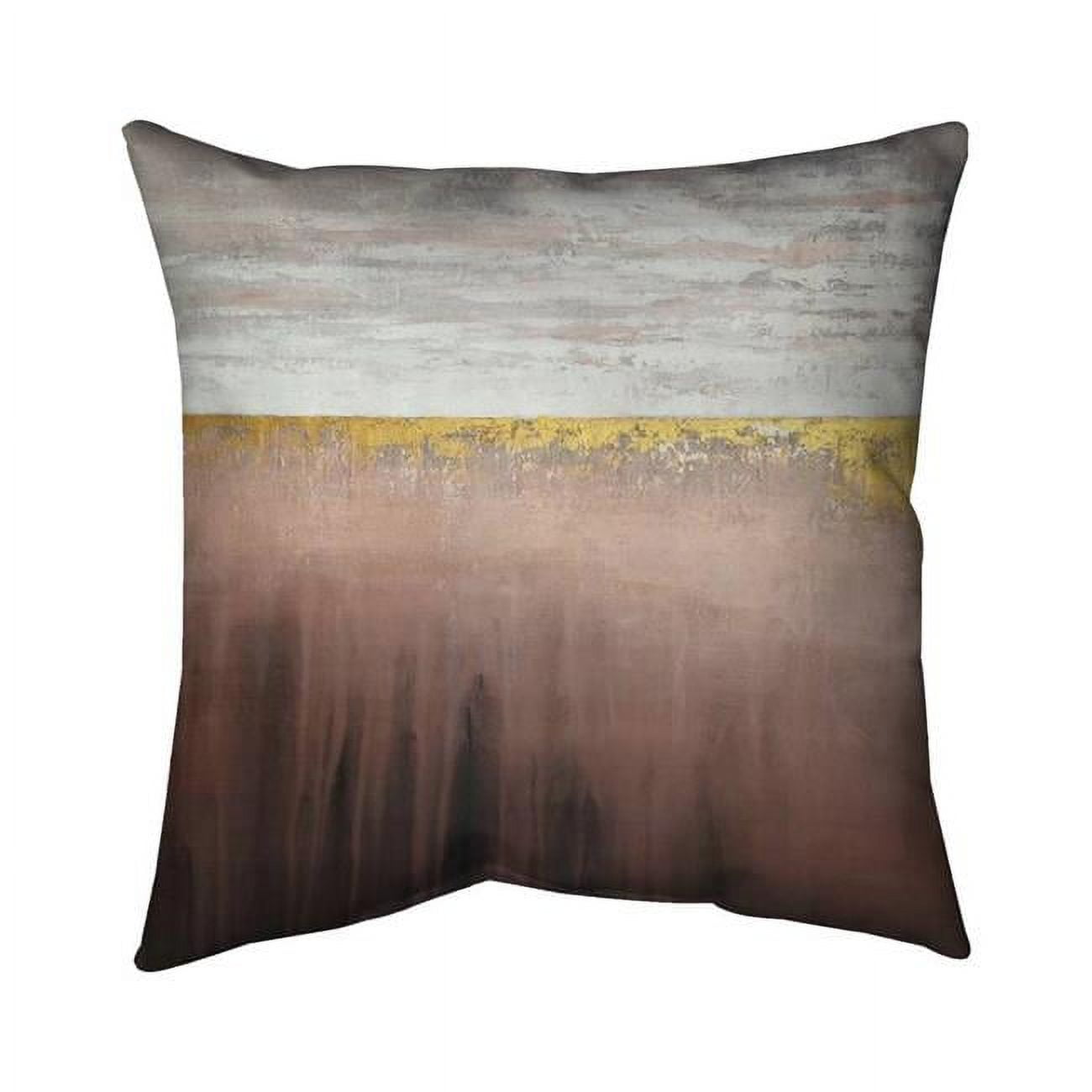 Picture of Begin Home Decor 5542-1616-AB92 16 x 16 in. Golden Pink-Double Sided Print Outdoor Pillow Cover