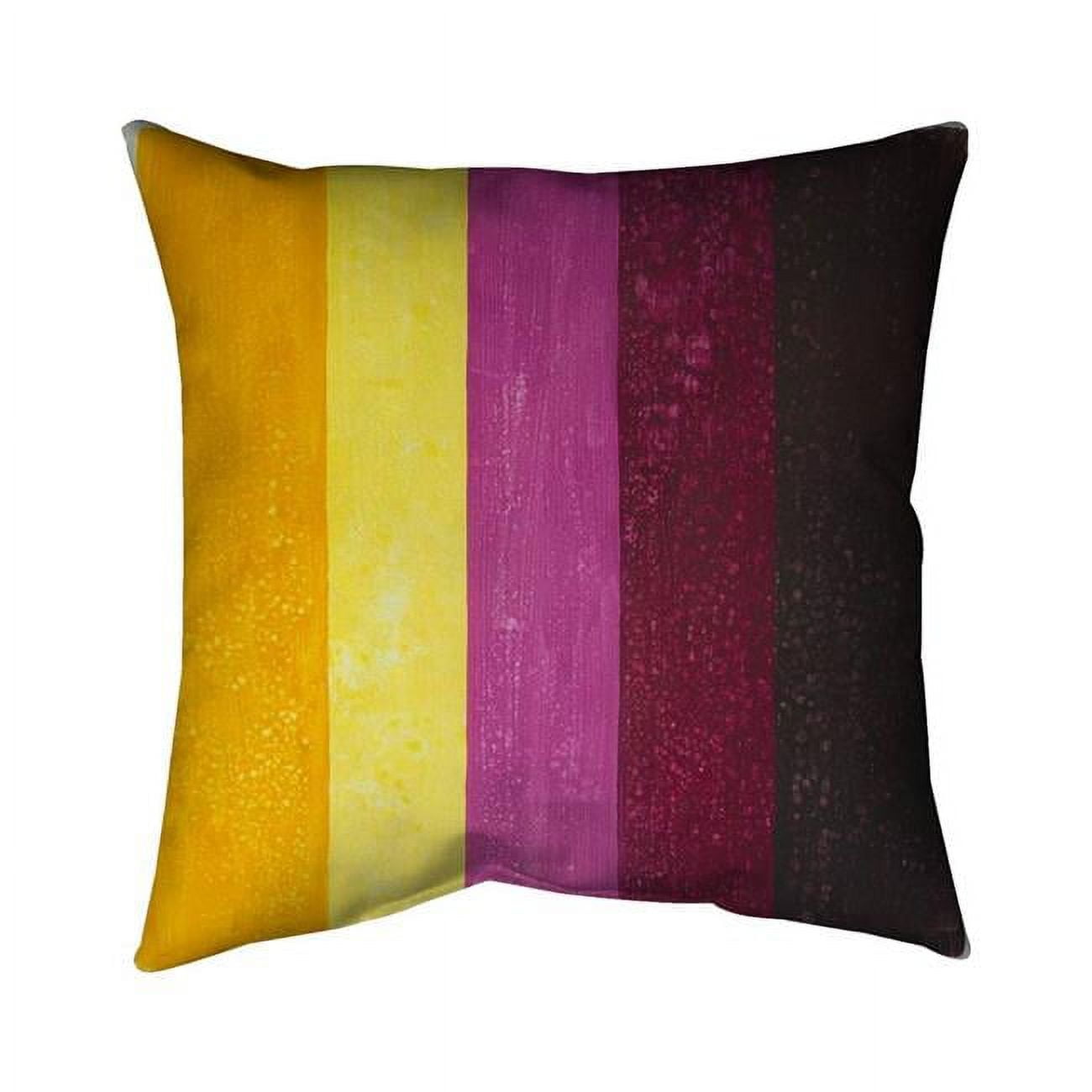 Picture of Begin Home Decor 5542-1616-AB95 16 x 16 in. Live Stripes-Double Sided Print Outdoor Pillow Cover