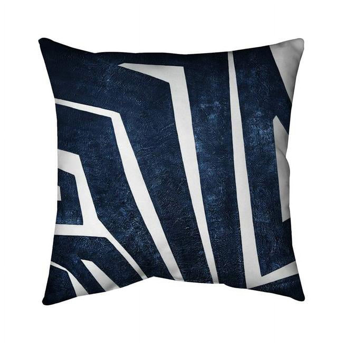 Picture of Begin Home Decor 5542-1616-AB96-1 16 x 16 in. Blue Labyrinth-Double Sided Print Outdoor Pillow Cover