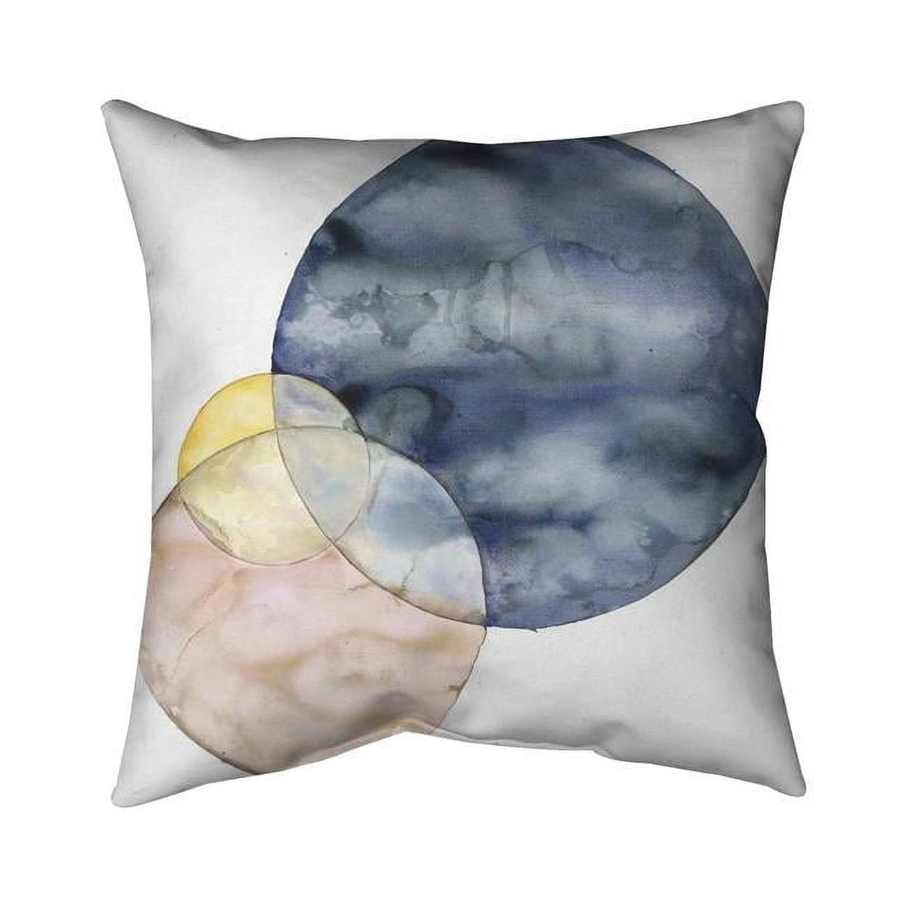 Picture of Begin Home Decor 5542-1616-AB98 16 x 16 in. Circles-Double Sided Print Outdoor Pillow Cover