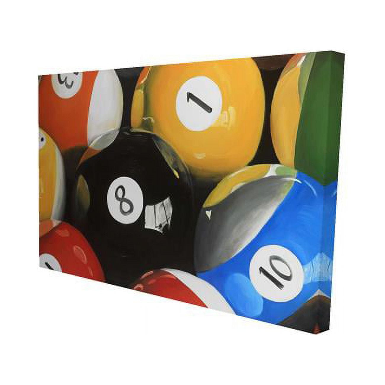20 x 30 in. Pool Balls Closeup-Print on Canvas