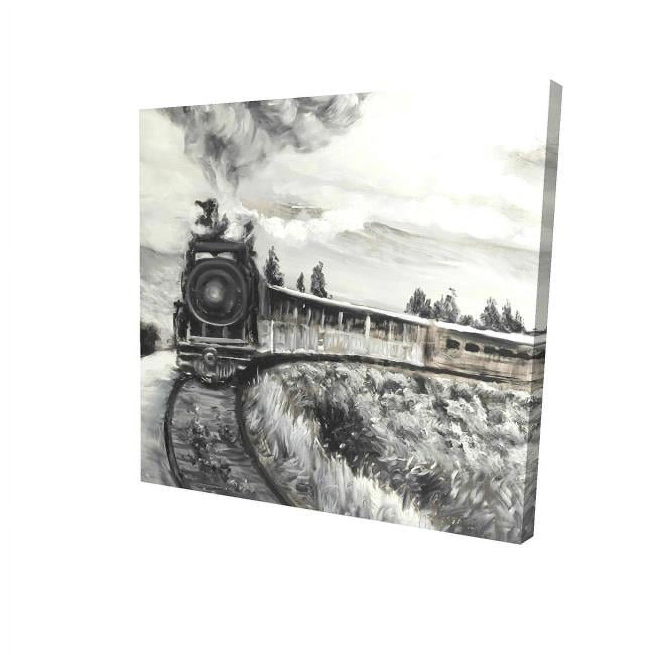 32 x 32 in. Steam Engine Train-Print on Canvas