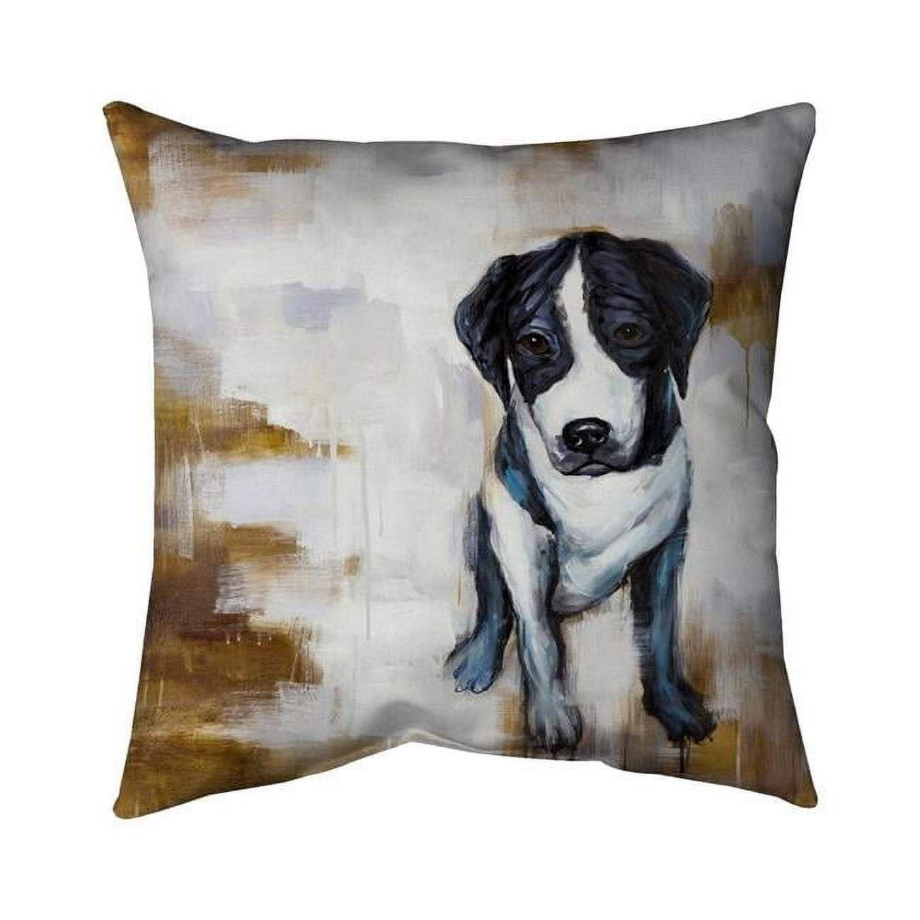 18 x 18 in. Sitting Dog-Double Sided Print Indoor Pillow