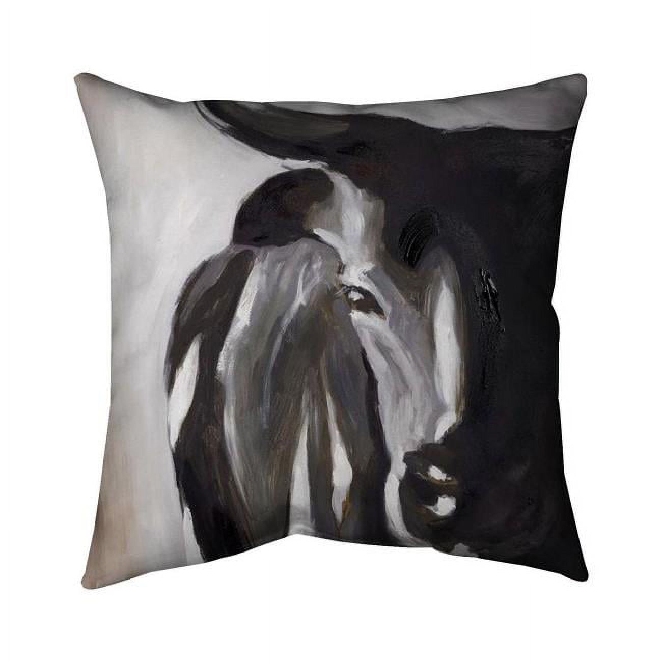 18 x 18 in. Bull Head Closeup-Double Sided Print Indoor Pillow