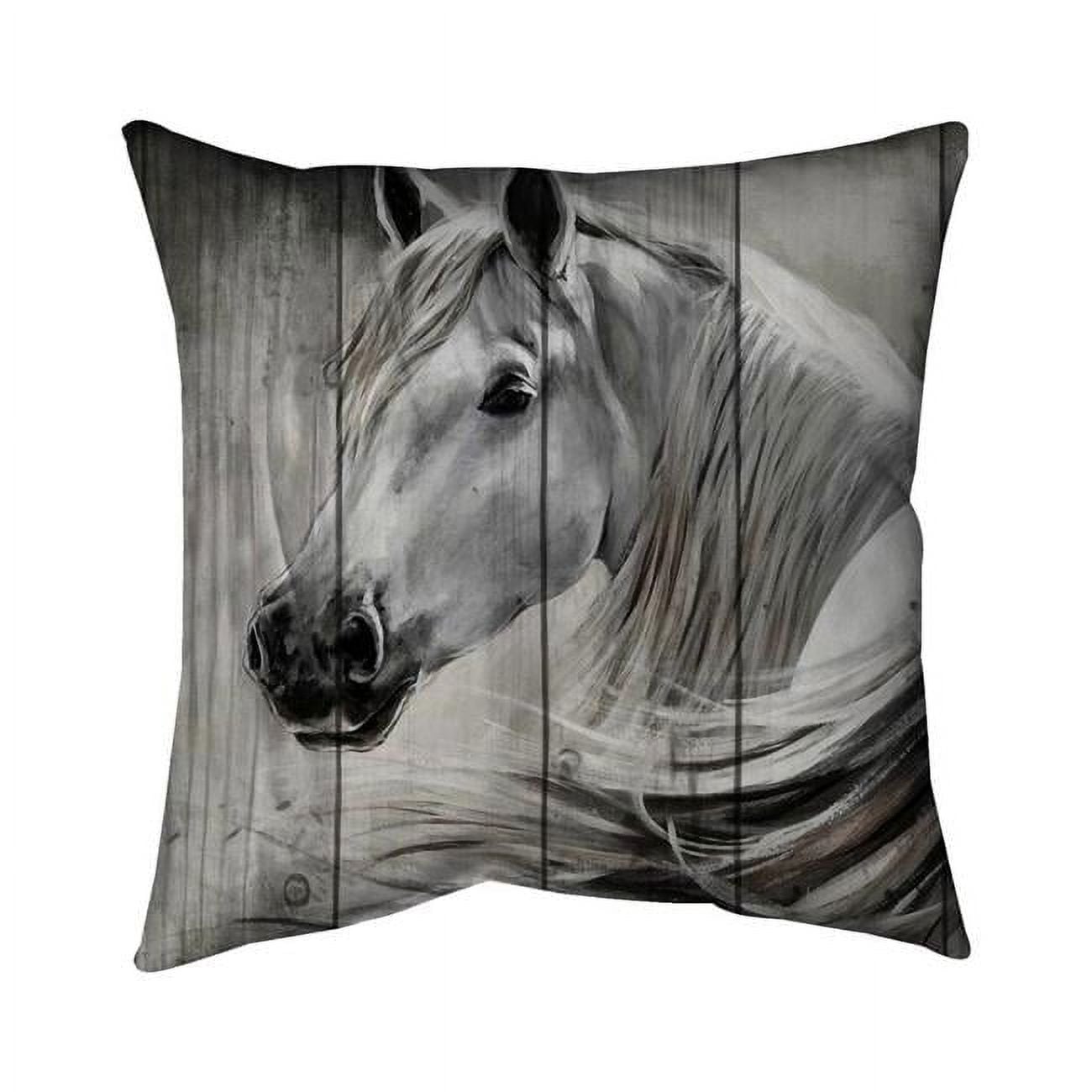 20 x 20 in. Rustic Horse-Double Sided Print Outdoor Pillow Cover