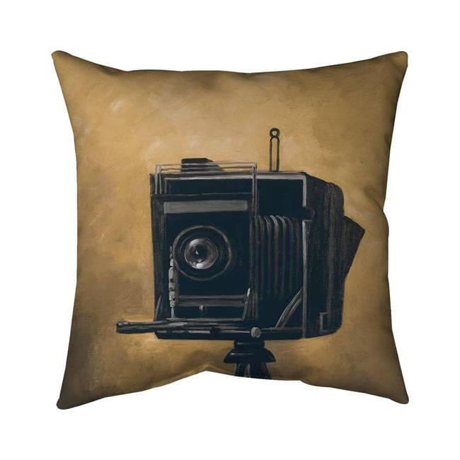 18 x 18 in. Vintage Camera-Double Sided Print Indoor Pillow