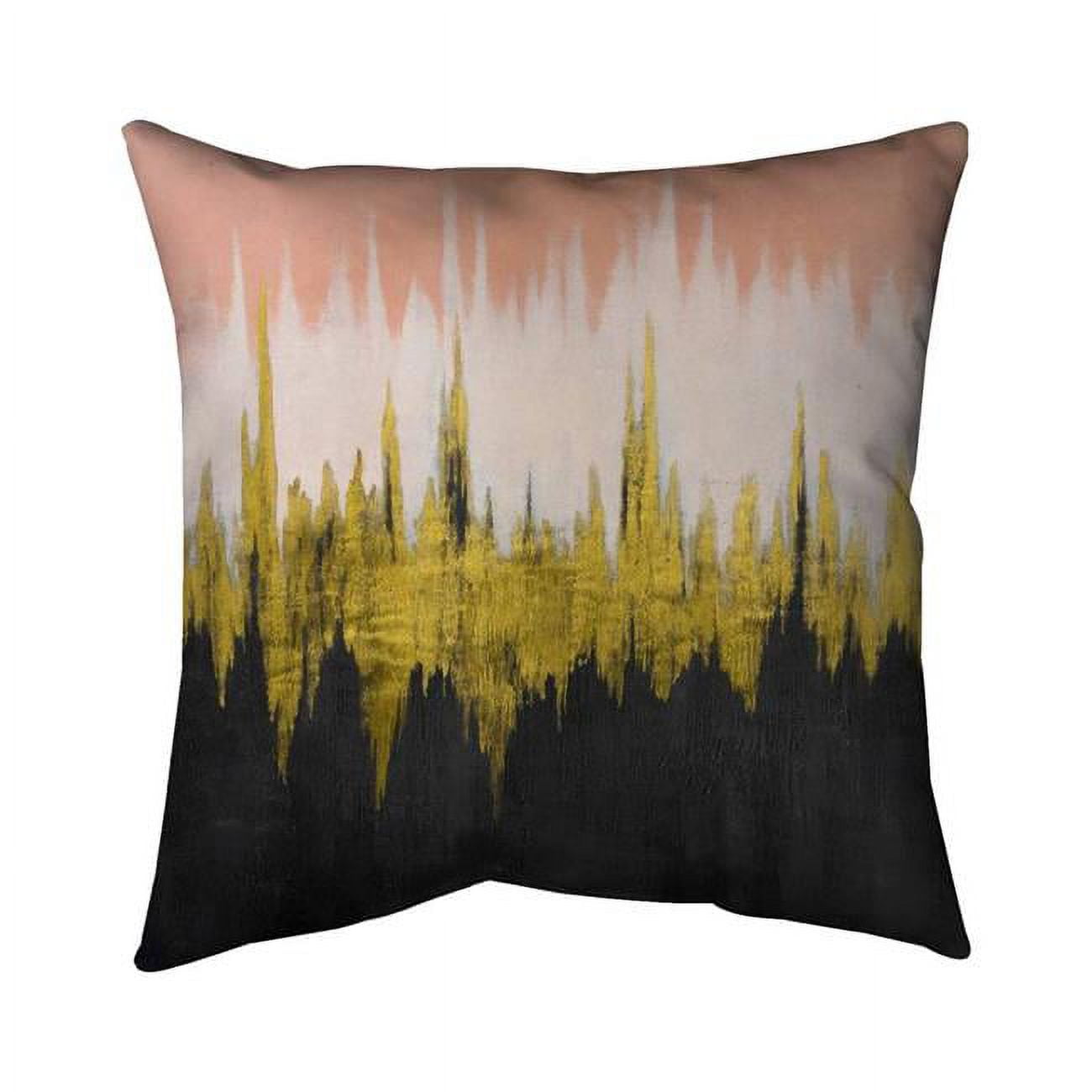 16 x 16 in. Abstract Zigzag-Double Sided Print Indoor Pillow Cover