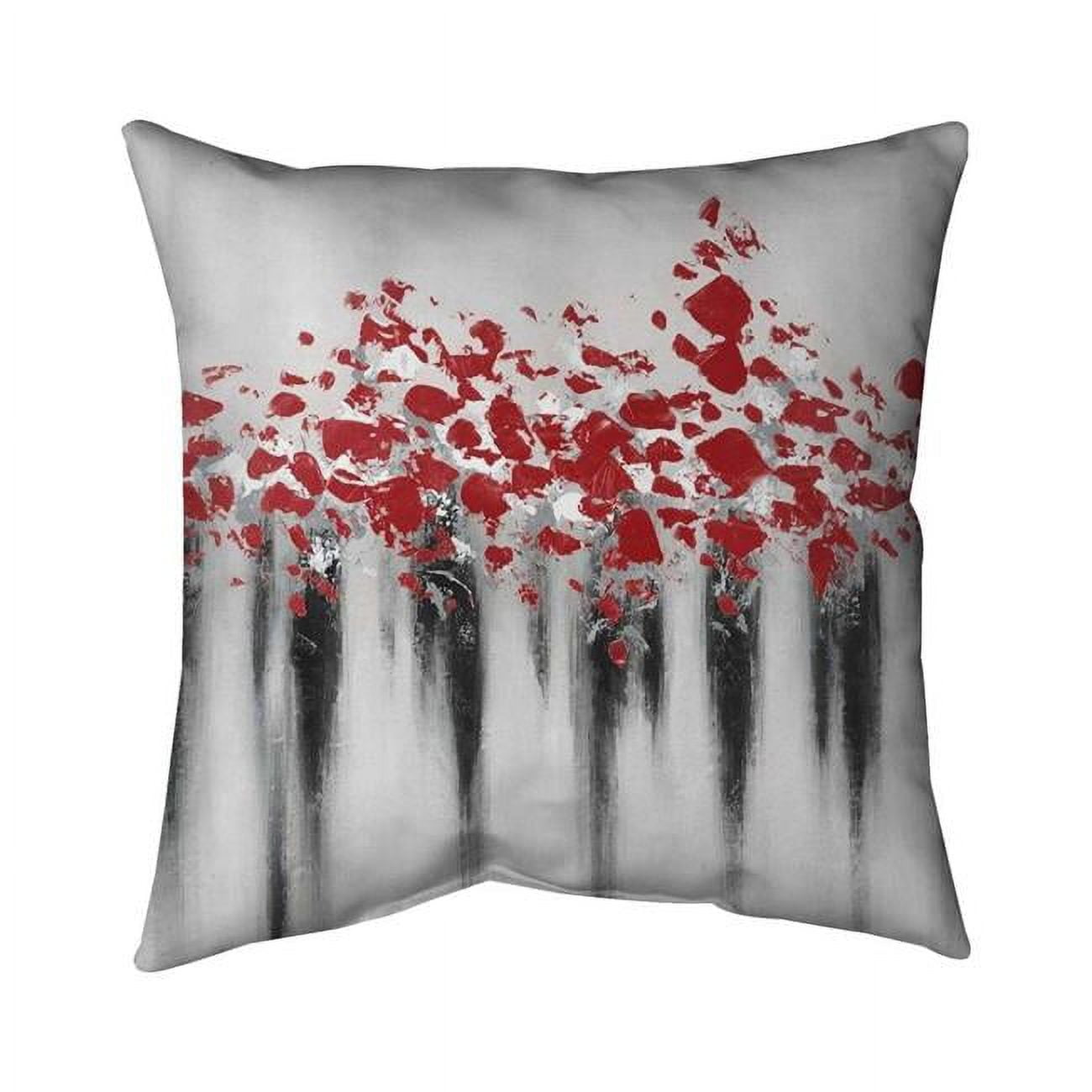 16 x 16 in. Little Peas Red-Double Sided Print Indoor Pillow Cover